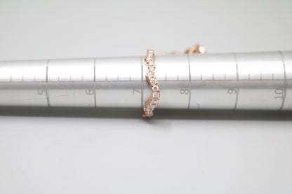 14K Rose Gold Lab Grown Diamond Pear Shaped Ring Set (2.10 CTW) (Size 7 & 7 1/4) (Local Purchase Only)