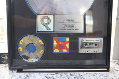 The Simpsons Sing the Blues RIAA Platinum Album Award