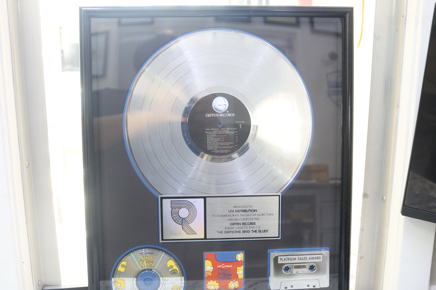 The Simpsons Sing the Blues RIAA Platinum Album Award