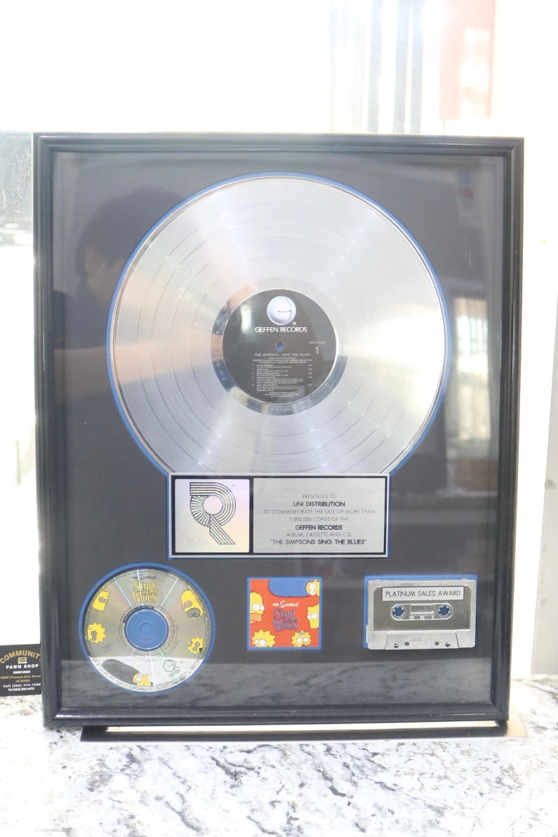 The Simpsons Sing the Blues RIAA Platinum Album Award