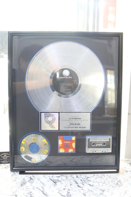 The Simpsons Sing the Blues RIAA Platinum Album Award