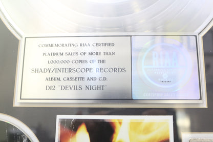 D12 Devil’s Night RIAA Platinum Album Award (Local Purchase Only)