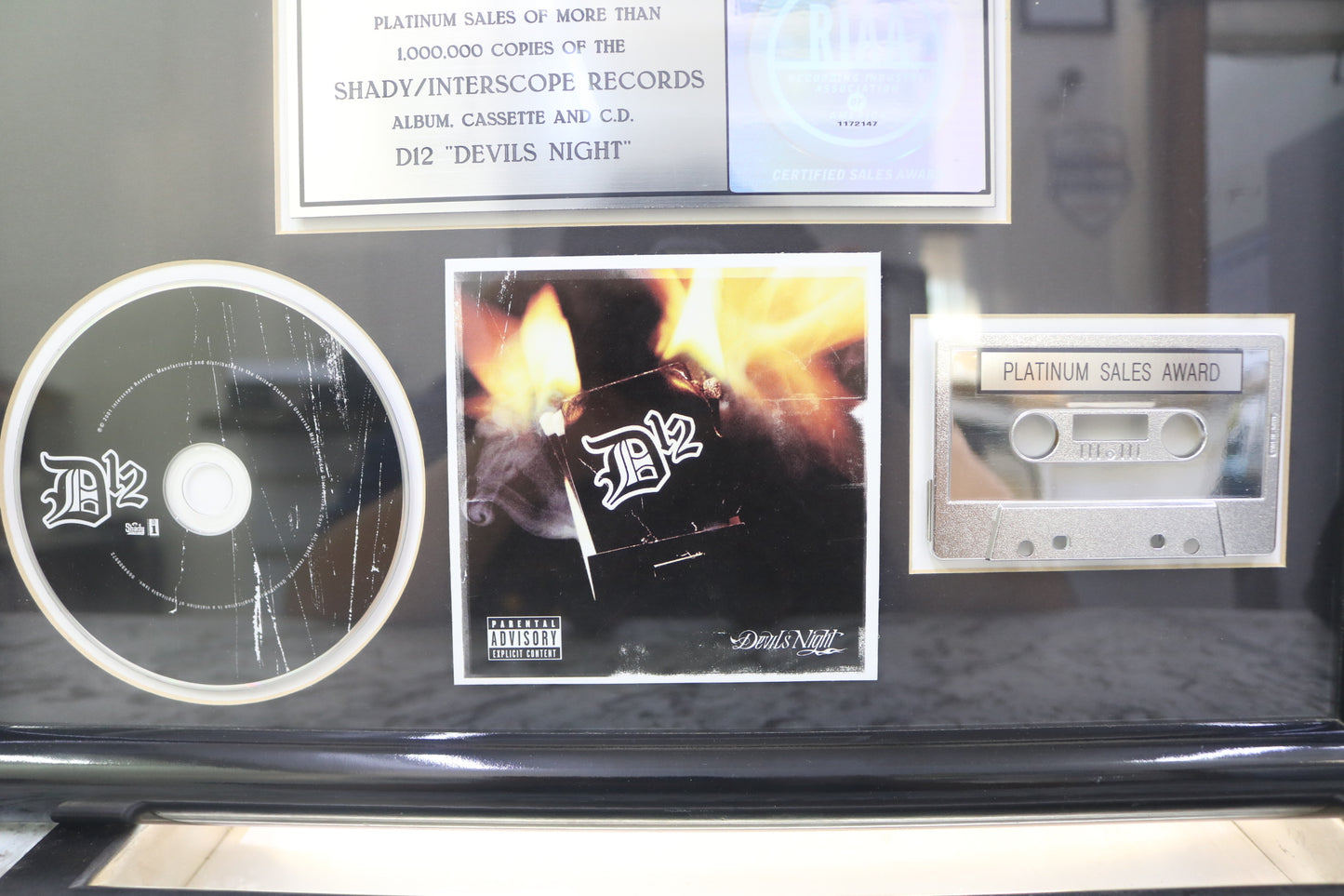 D12 Devil’s Night RIAA Platinum Album Award (Local Purchase Only)