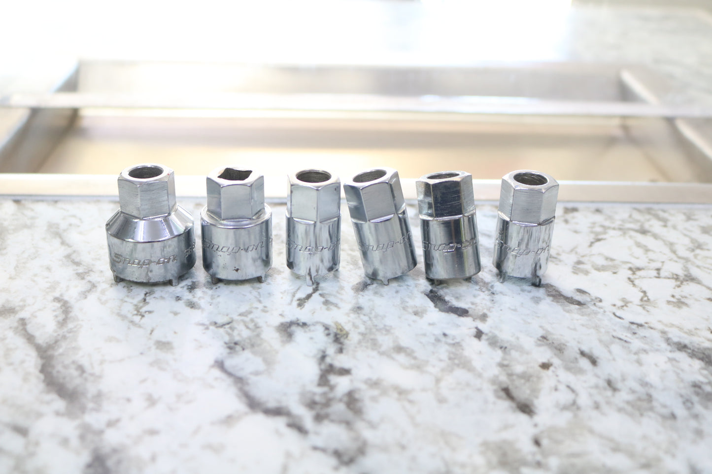 Snap-on Tools USA RARE 6-Piece Vehicle Antenna Nut Socket Set