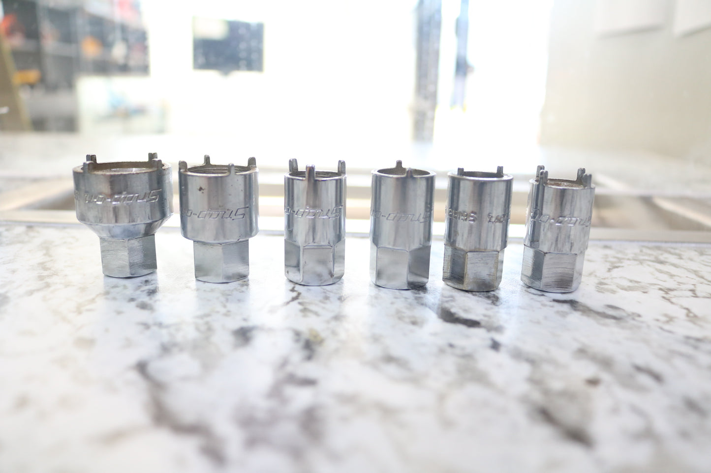 Snap-on Tools USA RARE 6-Piece Vehicle Antenna Nut Socket Set