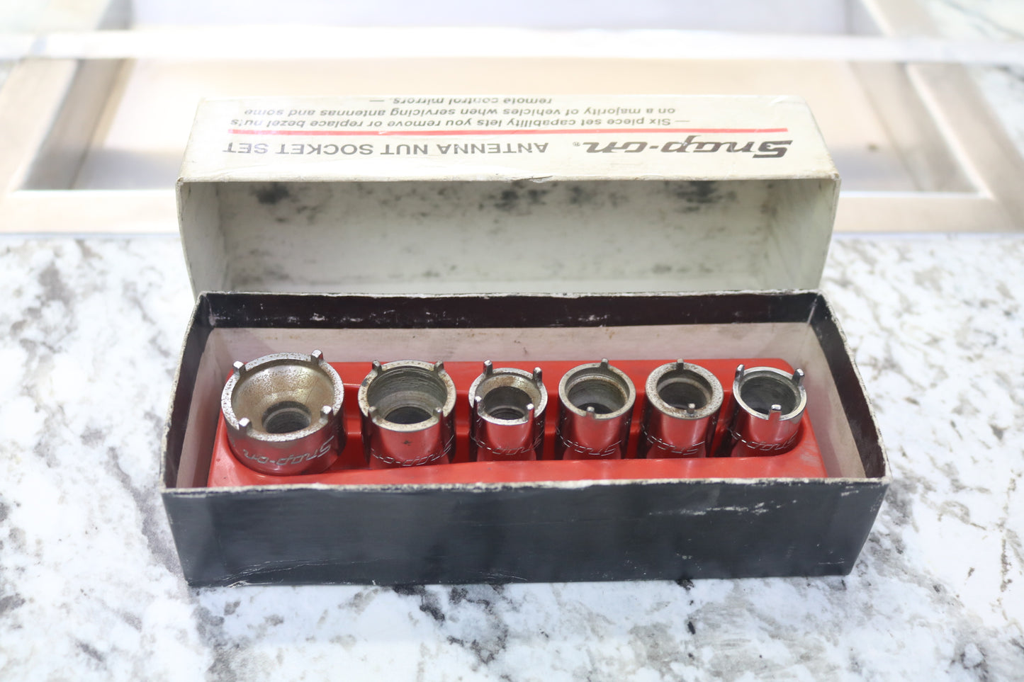 Snap-on Tools USA RARE 6-Piece Vehicle Antenna Nut Socket Set