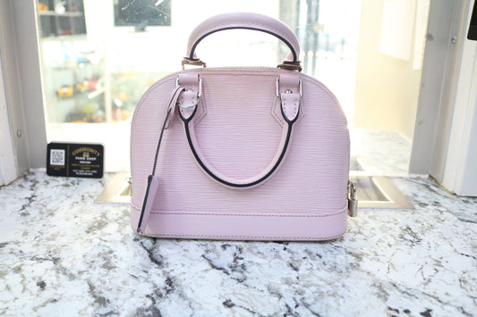 Louis Vuitton Epi Alma BB Rose Ballerine Purse (Local Purchase Only)