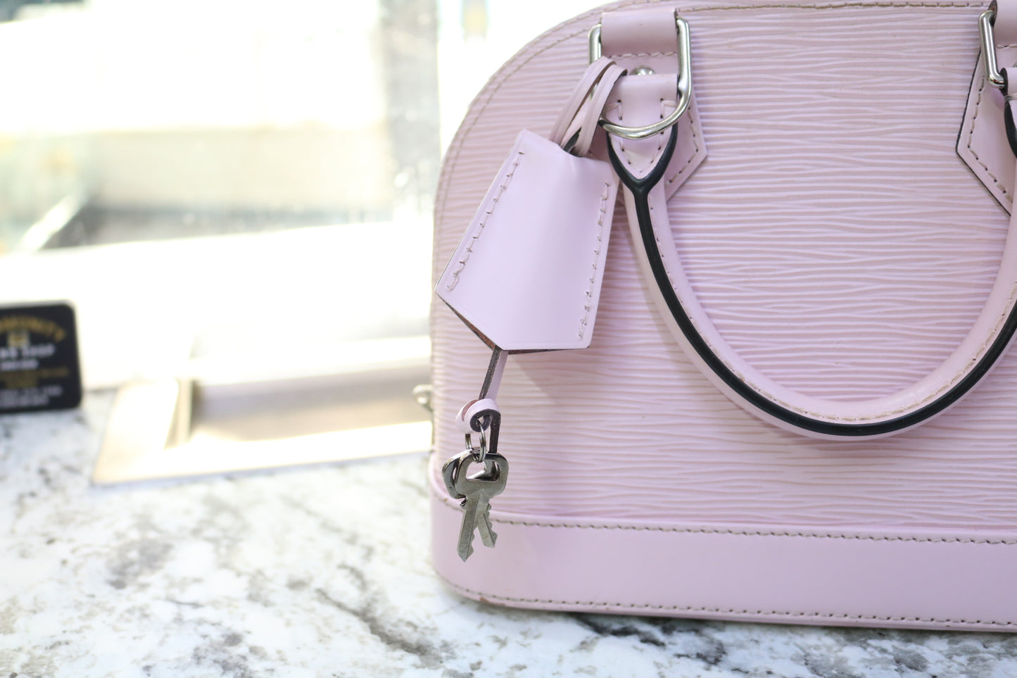 Louis Vuitton Epi Alma BB Rose Ballerine Purse (Local Purchase Only)