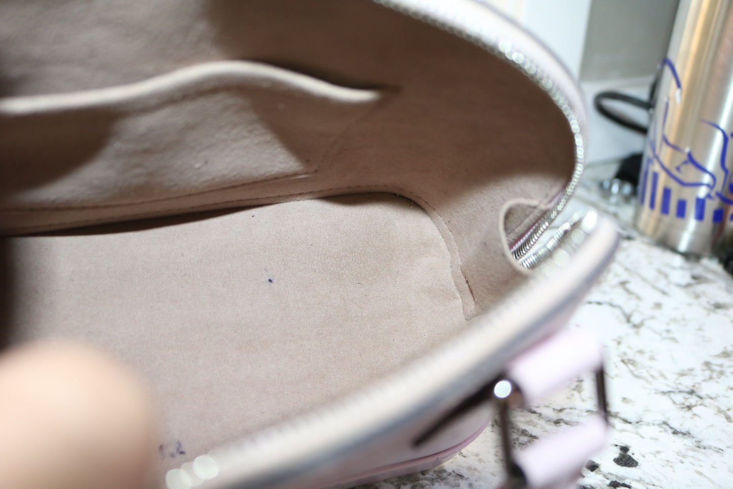 Louis Vuitton Epi Alma BB Rose Ballerine Purse (Local Purchase Only)