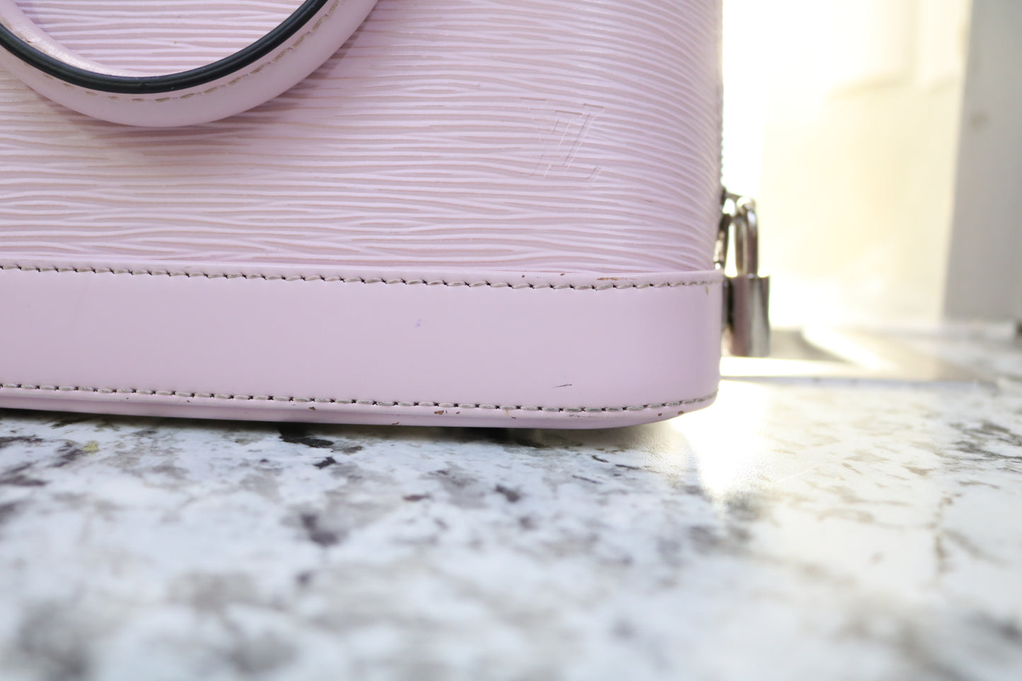 Louis Vuitton Epi Alma BB Rose Ballerine Purse (Local Purchase Only)
