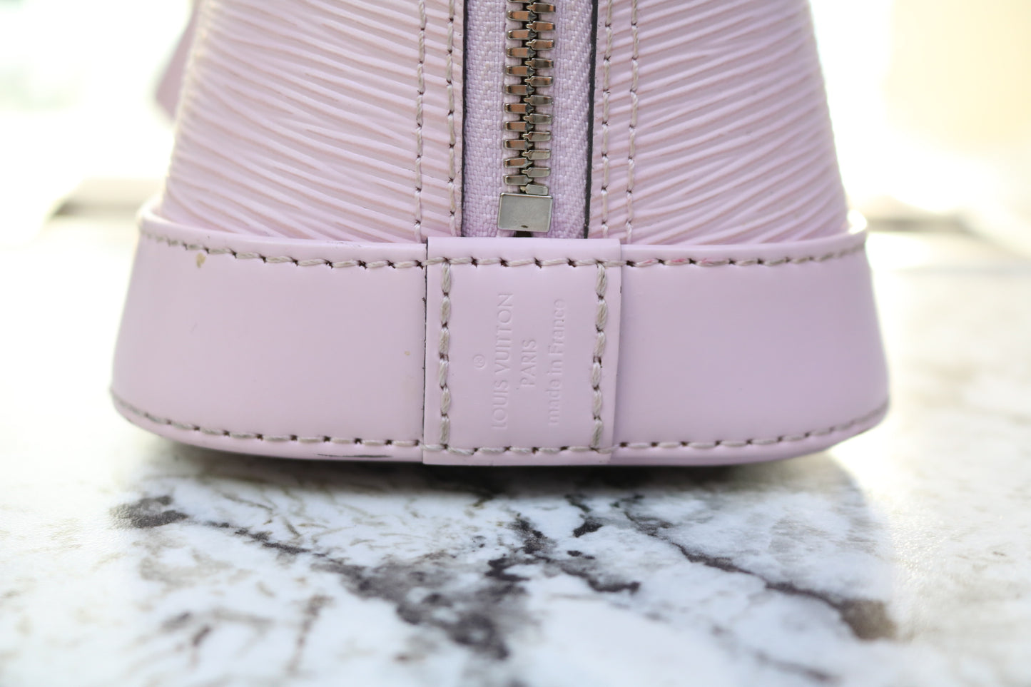 Louis Vuitton Epi Alma BB Rose Ballerine Purse (Local Purchase Only)