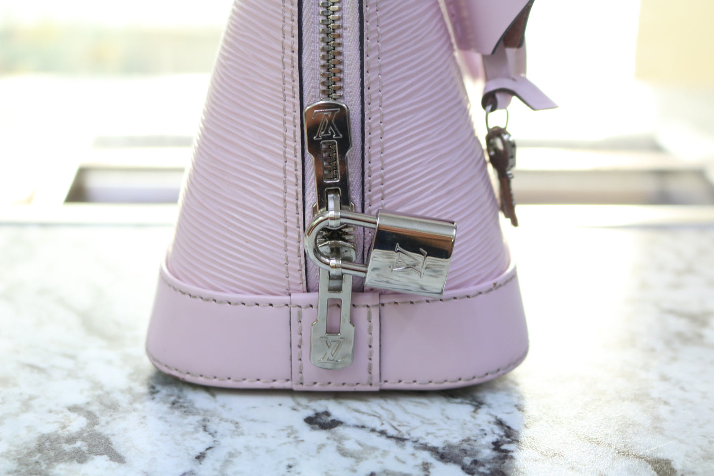 Louis Vuitton Epi Alma BB Rose Ballerine Purse (Local Purchase Only)