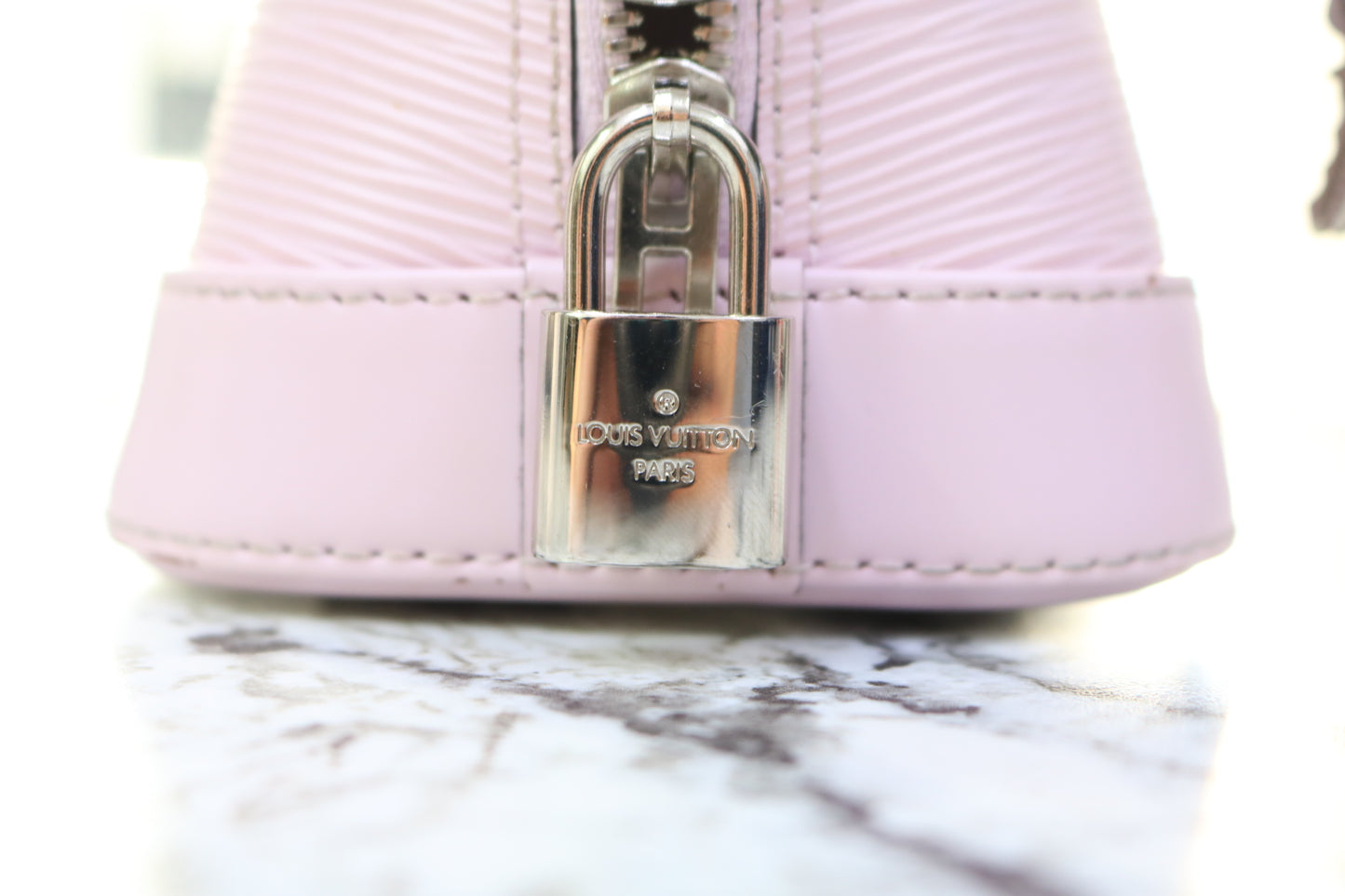 Louis Vuitton Epi Alma BB Rose Ballerine Purse (Local Purchase Only)