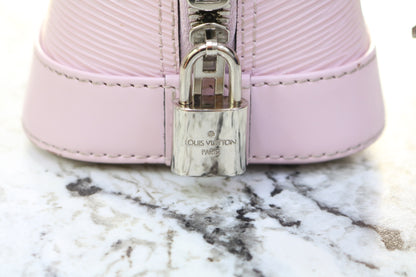 Louis Vuitton Epi Alma BB Rose Ballerine Purse (Local Purchase Only)