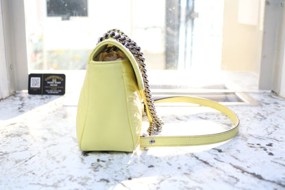 Gucci Quilted Matelasse GG Marmont Yellow Bag