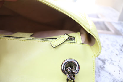Gucci Quilted Matelasse GG Marmont Yellow Bag
