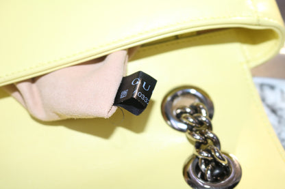 Gucci Quilted Matelasse GG Marmont Yellow Bag