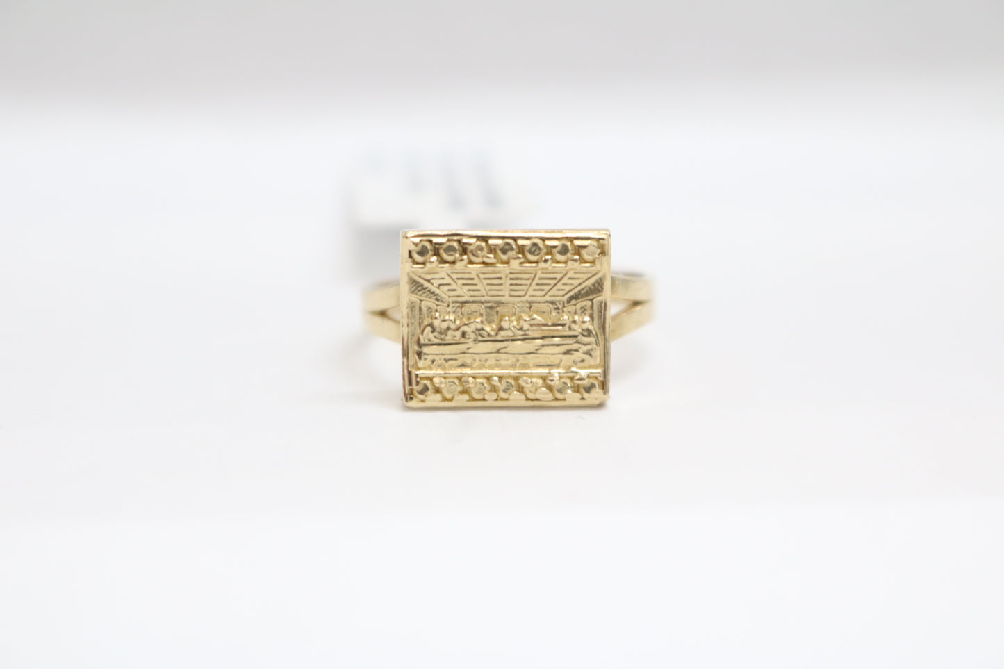 10K Yellow Gold Last Supper Ring (Size 6 3/4)