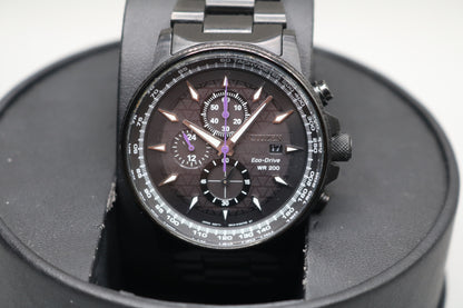 Citizen Men's Black Panther Marvel Eco-Drive Chronograph Watch 42MM CA0297-52W