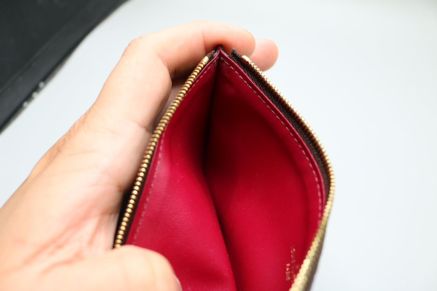 Louis Vuitton Monogram Fuchsia Pochette Félicie Zipped Pocket