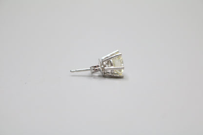 14K White Gold Classic 6 Prongs Diamond Stud Earrings (2.38 CTW) (Local Purchase Only)