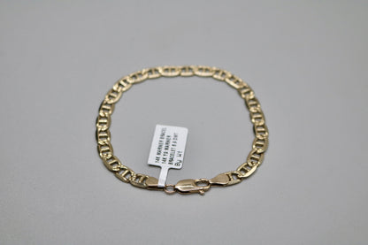 14K Yellow Gold Mariner Bracelet (8 Inches)