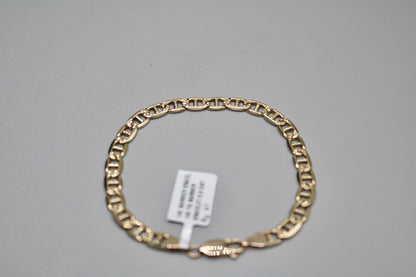 14K Yellow Gold Mariner Bracelet (8 Inches)