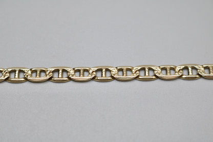 14K Yellow Gold Mariner Bracelet (8 Inches)