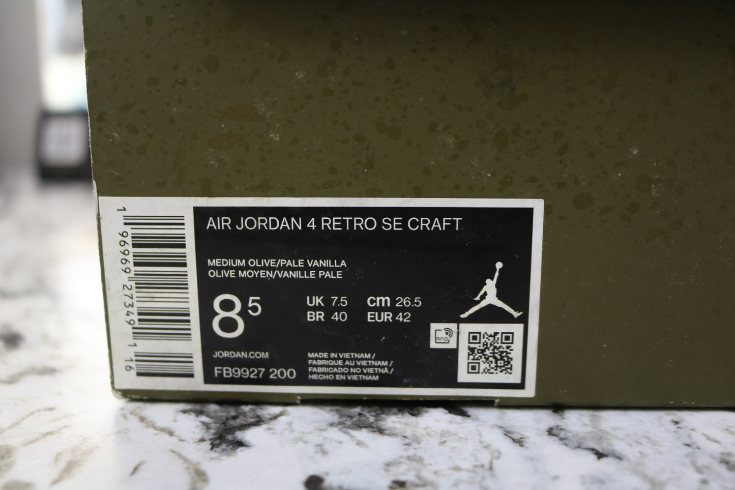 Air Jordan 4 SE Retro Low Craft Olive
