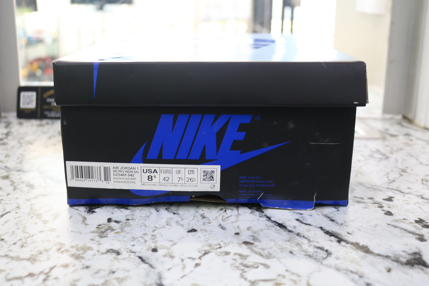 Air Jordan 1 Retro High OG "Royal Reimagined" Size 8.5 Sneakers