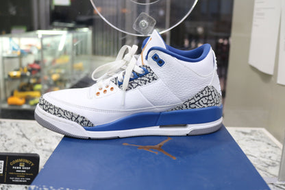 Air Jordan 3 Retro Wizards (8.5 Men's) sneakers