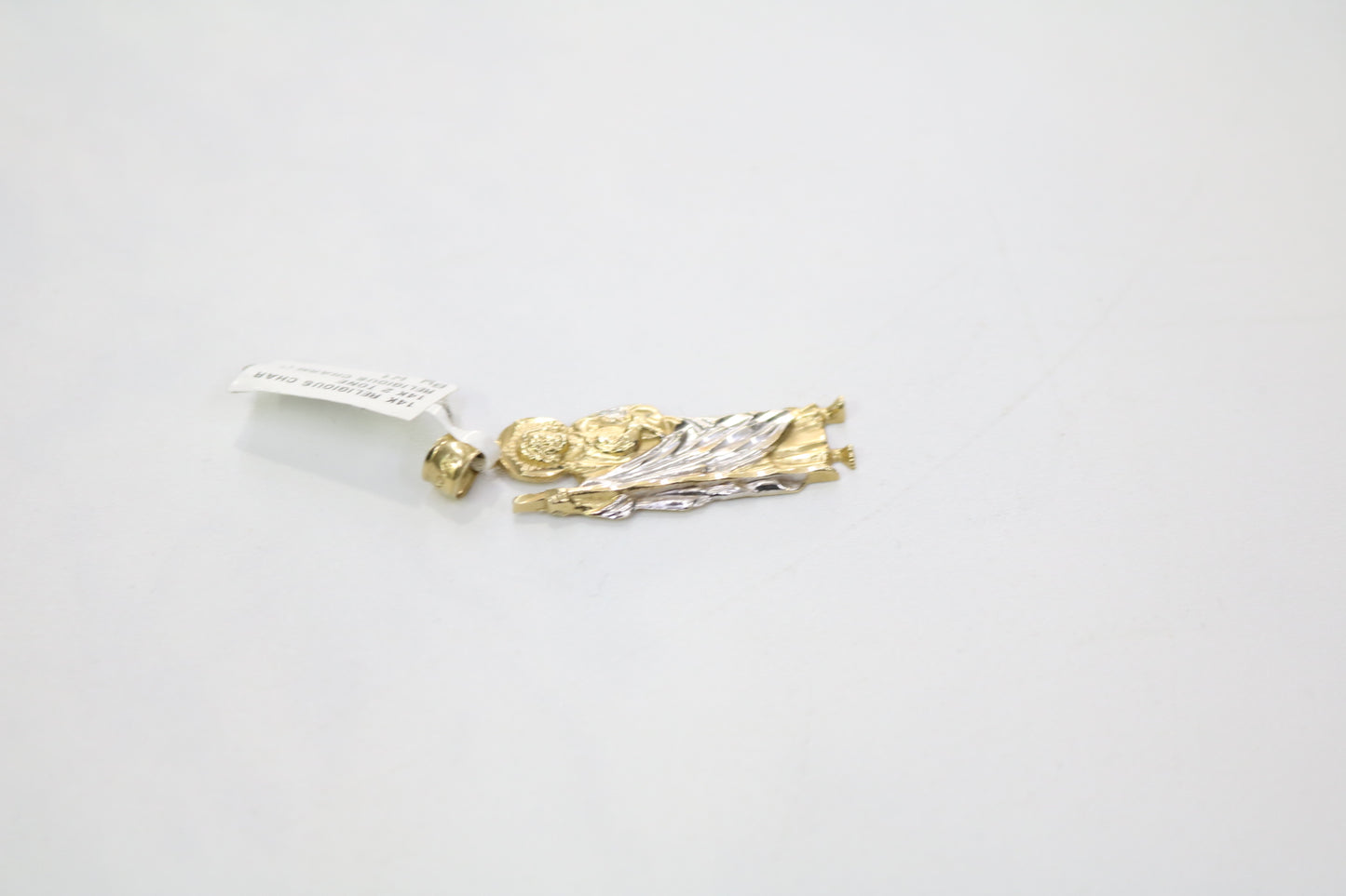 14K Two Tone San Judas Charm