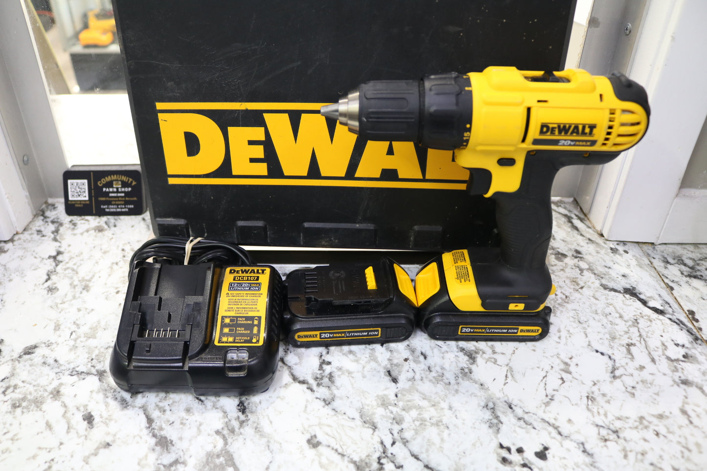 Dewalt DCD771C2 20V Cordless Drill Driver Kit