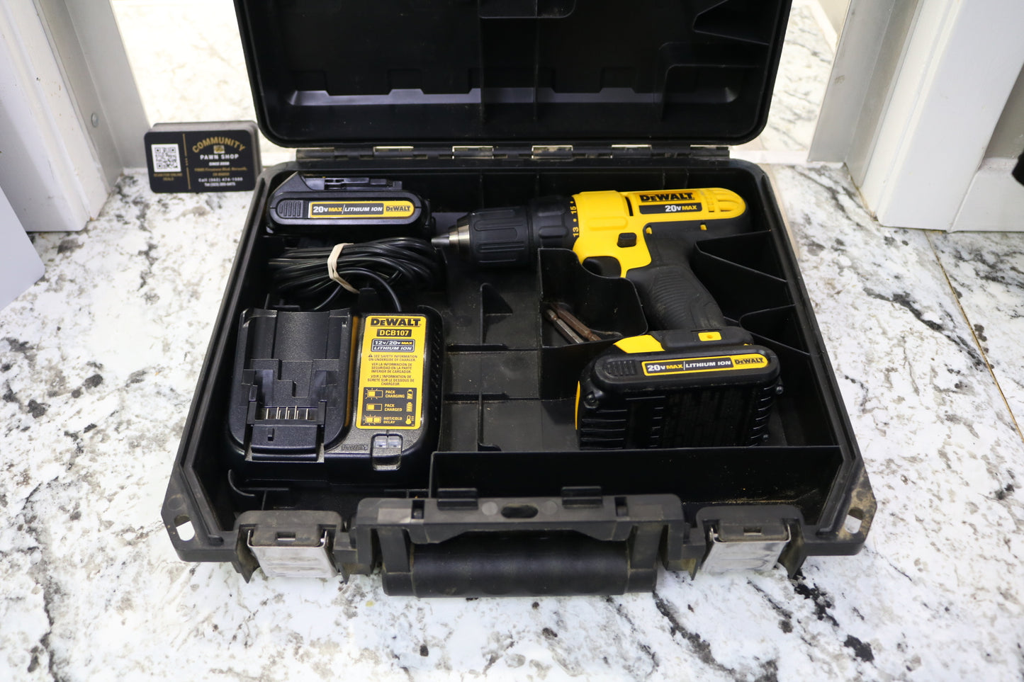Dewalt DCD771C2 20V Cordless Drill Driver Kit