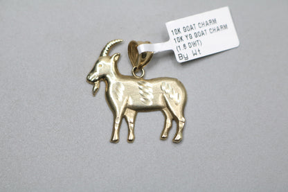 10K Yellow Gold Goat Charm