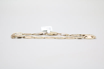 14K Three Tone Gucci Link Bracelet (7 Inches)