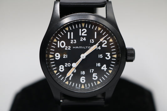 Hamilton H694090 Khaki Field Black PVD 38mm Mechanical