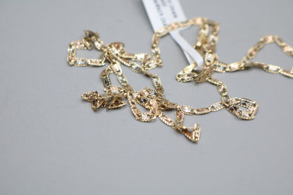 14K Three Toned Fancy Gucci Chain (24 Inches)