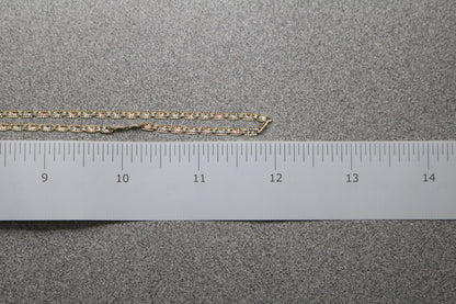 14K Three Toned Fancy Gucci Chain (24 Inches)