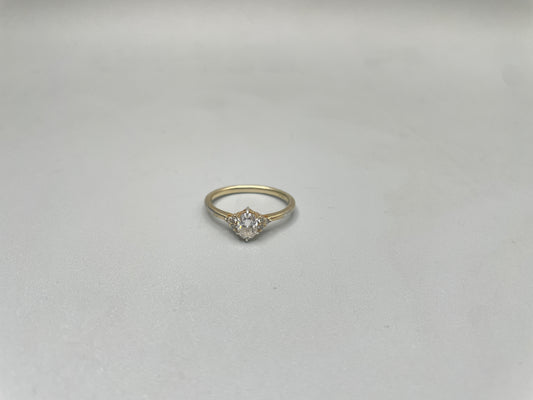 Sterling Silver Promise Ring Marquise CZ (Size 5)
