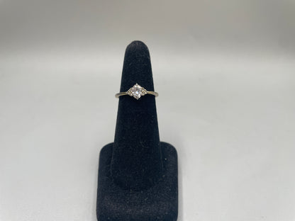 Sterling Silver Promise Ring Marquise CZ (Size 5)