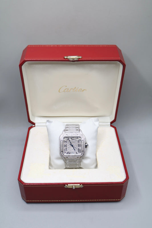 Cartier Santos Large 4072 Diamond Men's Watch - Secondhand (Local Pick-Up)