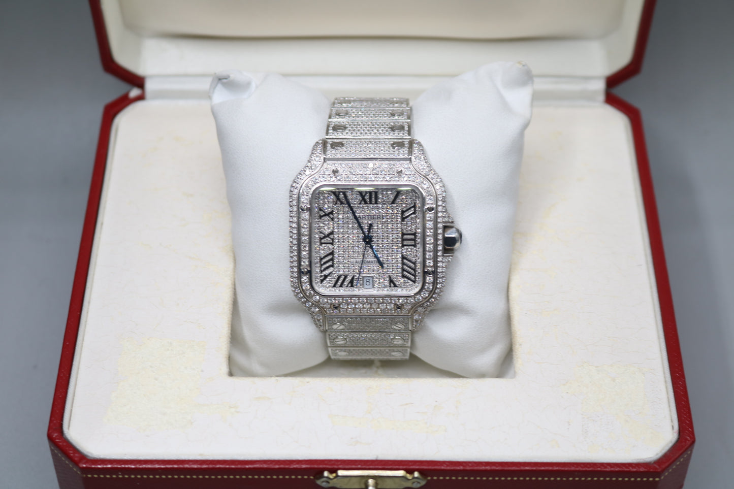 Cartier Santos Large 4072 Diamond Men's Watch - Secondhand (Local Pick-Up)