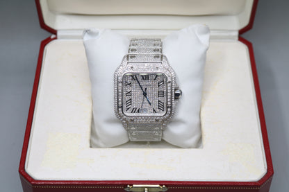 Cartier Santos Large 4072 Diamond Men's Watch - Secondhand (Local Pick-Up)