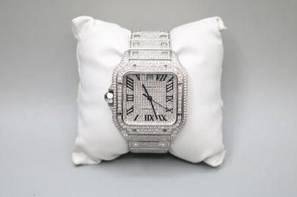 Cartier Santos Large 4072 Diamond Men's Watch - Secondhand (Local Pick-Up)