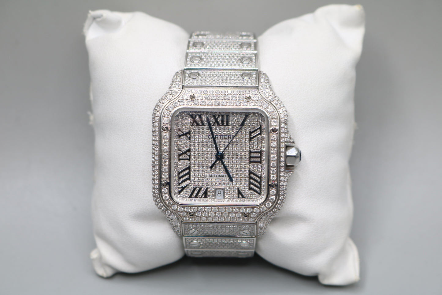 Cartier Santos Large 4072 Diamond Men's Watch - Secondhand (Local Pick-Up)