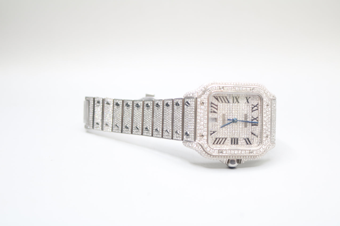 Cartier Santos Large 4072 Diamond Men's Watch - Secondhand (Local Pick-Up)