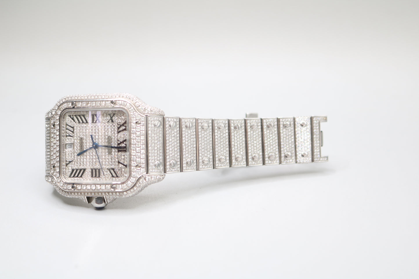 Cartier Santos Large 4072 Diamond Men's Watch - Secondhand (Local Pick-Up)