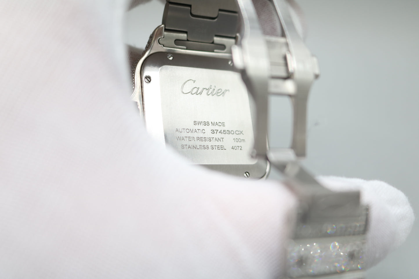Cartier Santos Large 4072 Diamond Men's Watch - Secondhand (Local Pick-Up)