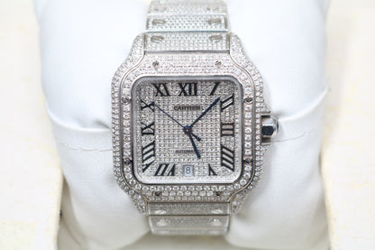 Cartier Santos Large 4072 Diamond Men's Watch - Secondhand (Local Pick-Up)